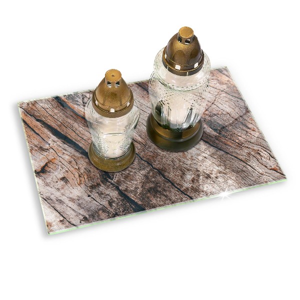 Grafkaars onderzetter rectangular Houten structuur