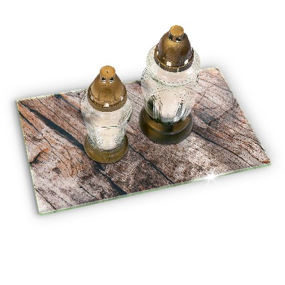 Grafkaars onderzetter rectangular Houten structuur