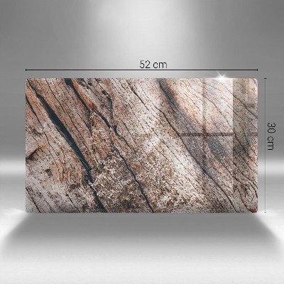 Grafkaars onderzetter rectangular Houten structuur