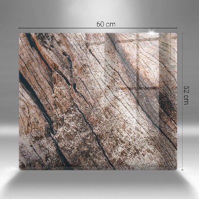 Grafkaars onderzetter rectangular Houten structuur