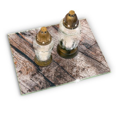 Grafkaars onderzetter rectangular Houten structuur