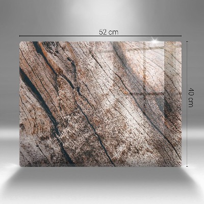 Grafkaars onderzetter rectangular Houten structuur