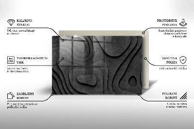 Grafkaars onderzetter rectangular 3D-steenvormen