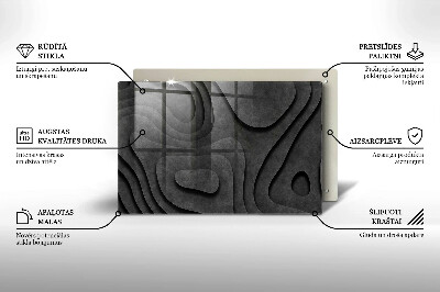 Grafkaars onderzetter rectangular 3D-steenvormen