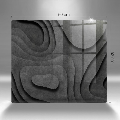 Grafkaars onderzetter rectangular 3D-steenvormen