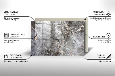 Grafkaars onderzetter rectangular Steentextuur