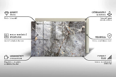 Grafkaars onderzetter rectangular Steentextuur