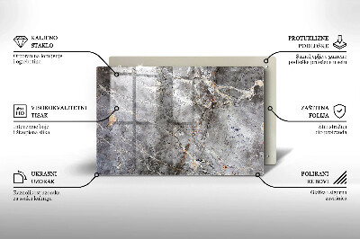 Grafkaars onderzetter rectangular Steentextuur
