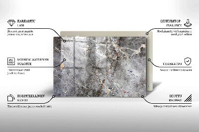 Grafkaars onderzetter rectangular Steentextuur