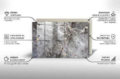 Grafkaars onderzetter rectangular Steentextuur