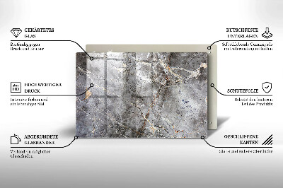 Grafkaars onderzetter rectangular Steentextuur
