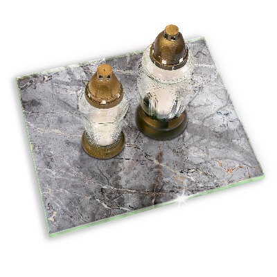 Grafkaars onderzetter rectangular Steentextuur