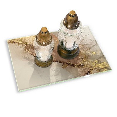 Grafkaars onderzetter rectangular Abstract goud