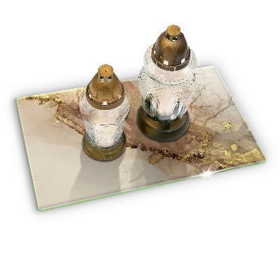 Grafkaars onderzetter rectangular Abstract goud