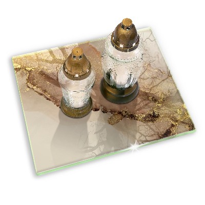 Grafkaars onderzetter rectangular Abstract goud