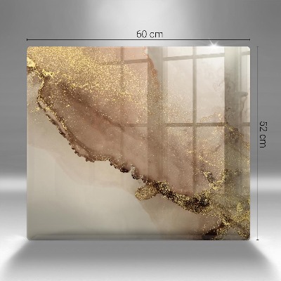 Grafkaars onderzetter rectangular Abstract goud