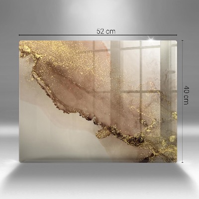Grafkaars onderzetter rectangular Abstract goud