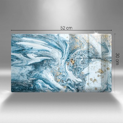 Grafkaars onderzetter rectangular Structuur met goud