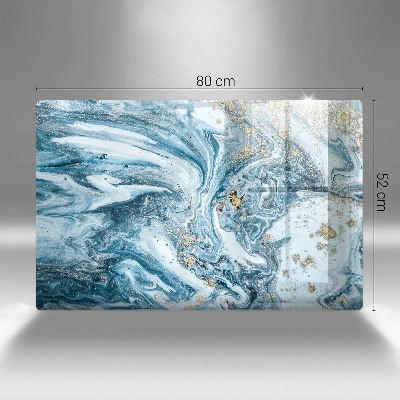 Grafkaars onderzetter rectangular Structuur met goud