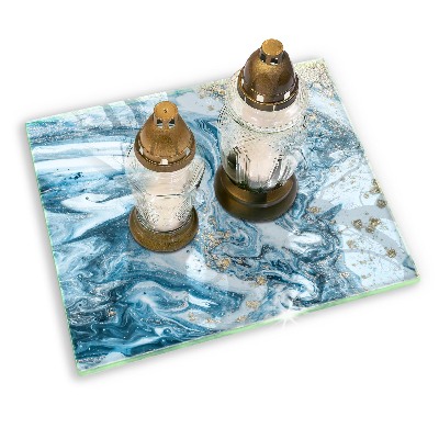 Grafkaars onderzetter rectangular Structuur met goud