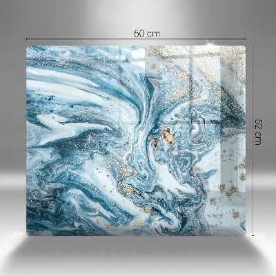 Grafkaars onderzetter rectangular Structuur met goud