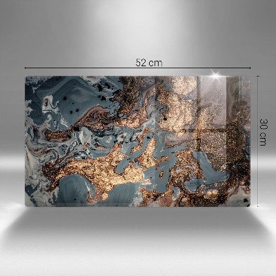 Grafkaars onderzetter rectangular Gouden rotsstructuur