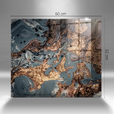 Grafkaars onderzetter rectangular Gouden rotsstructuur