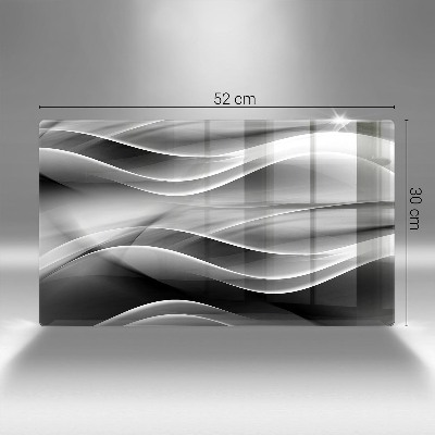 Grafkaars onderzetter rectangular Abstractie zachte lijnen