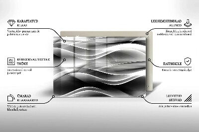 Grafkaars onderzetter rectangular Abstractie zachte lijnen