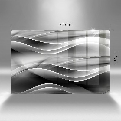 Grafkaars onderzetter rectangular Abstractie zachte lijnen