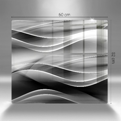 Grafkaars onderzetter rectangular Abstractie zachte lijnen