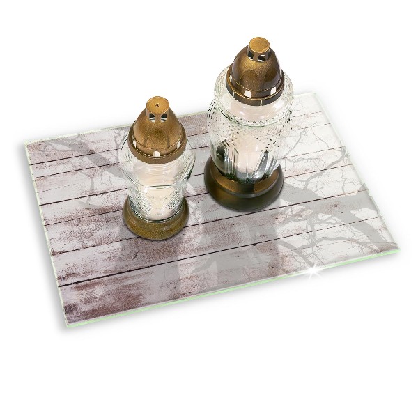 Grafkaars onderzetter rectangular Oude houten planken