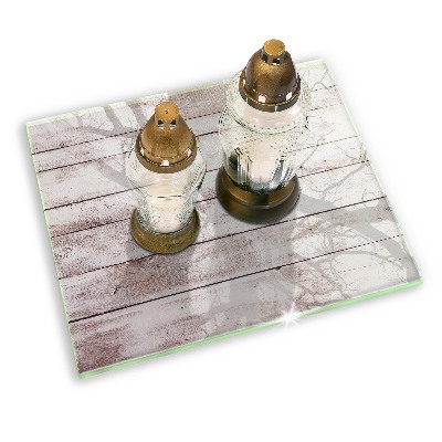 Grafkaars onderzetter rectangular Oude houten planken