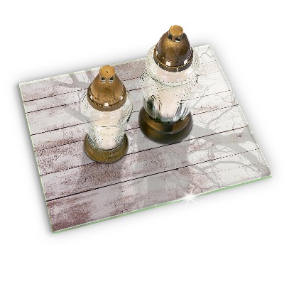 Grafkaars onderzetter rectangular Oude houten planken