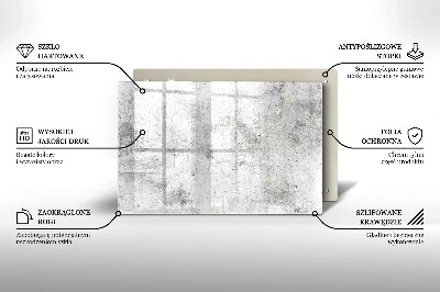 Grafkaars onderzetter rectangular Betonnen textuur