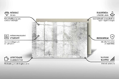 Grafkaars onderzetter rectangular Betonnen textuur