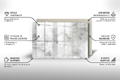 Grafkaars onderzetter rectangular Betonnen textuur