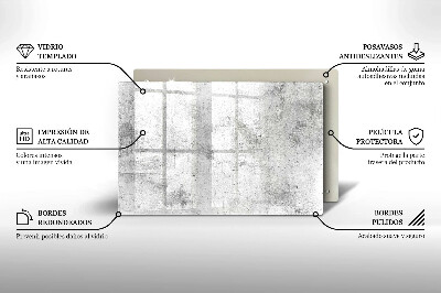 Grafkaars onderzetter rectangular Betonnen textuur