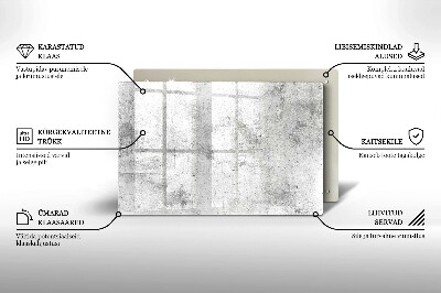 Grafkaars onderzetter rectangular Betonnen textuur
