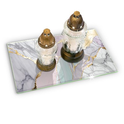 Grafkaars onderzetter rectangular Pastelmarmer