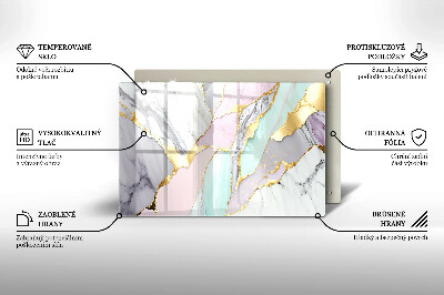 Grafkaars onderzetter rectangular Pastelmarmer