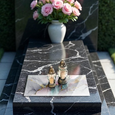 Grafkaars onderzetter rectangular Pastelmarmer