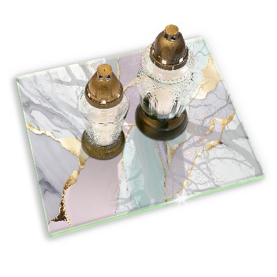 Grafkaars onderzetter rectangular Pastelmarmer