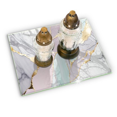 Grafkaars onderzetter rectangular Pastelmarmer