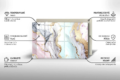 Grafkaars onderzetter rectangular Pastelmarmer