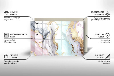 Grafkaars onderzetter rectangular Pastelmarmer