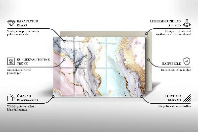 Grafkaars onderzetter rectangular Pastelmarmer