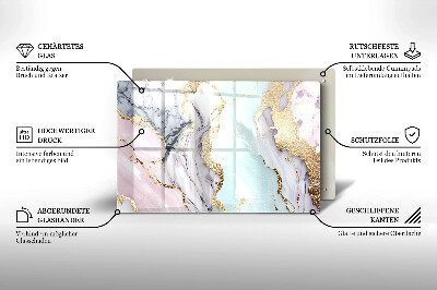 Grafkaars onderzetter rectangular Pastelmarmer
