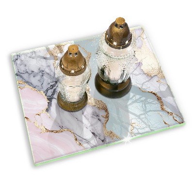 Grafkaars onderzetter rectangular Pastelmarmer