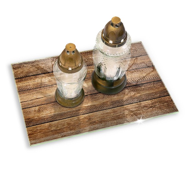 Grafkaars onderzetter rectangular Houtstructuur planken